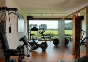 Fitness centrum a/nebo fitness zařízení v ubytování Agriturismo Villa Almè