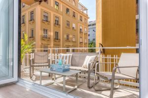 Balkón alebo terasa v ubytovaní Pinzon Apartment in Malaga by Solaga Holiday Homes