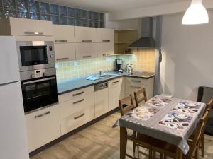 Kuchyňa alebo kuchynka v ubytovaní Šedivinské apartmány - rodinné apartmány v Orlických horách