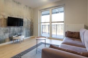 Μια τηλεόραση ή/και κέντρο ψυχαγωγίας στο Apartament Koncertowy