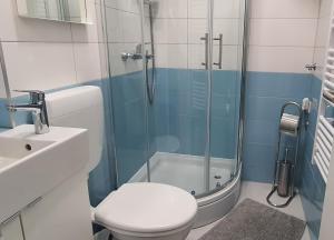 Koupelna v ubytování Apartmani Karlo