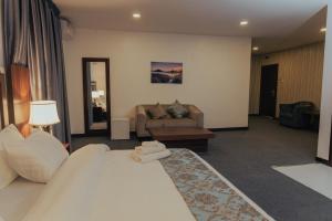 A seating area at Sinclair Lake Chad