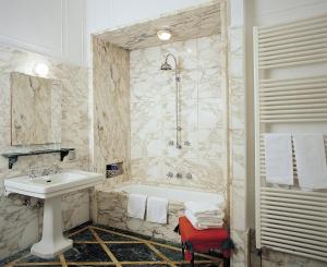 Koupelna v ubytování Hotel Principe
