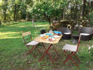 Zahrada ubytování Ferme de Laspeyrières