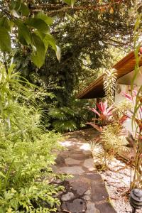 Ein Garten an der Unterkunft Finca Los Caballos Montezuma