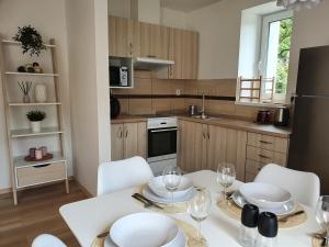 Majoituspaikan Apartmány Břachovna keittiö tai keittotila