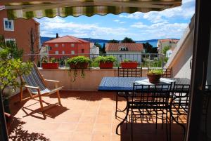 Balkón nebo terasa v ubytování Apartment Silvia
