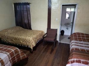 Letto o letti in una camera di Montano Camping & Hostel