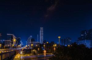 Γενική άποψη της πόλης Τσανγκσά ή θέα της πόλης από  αυτό το ξενοδοχείο