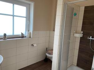 Ένα μπάνιο στο Ferienwohnung Zum Herold I +9 φωτογραφίες