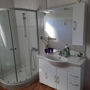 Koupelna v ubytování Apartmani Loli