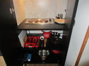 Kuchyňa alebo kuchynka v ubytovaní Első Fecske apartmanok