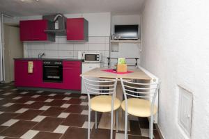 Kuchyň nebo kuchyňský kout v ubytování Apartman Gomirje