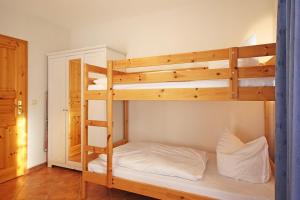 a bedroom with two bunk beds in a room at Ostseetraum Wohnung EG in Wittenbeck