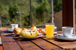 Možnosti snídaně pro hosty v ubytování Pousada Canyons