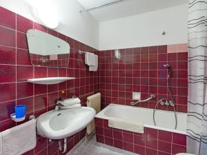 Koupelna v ubytování Hotel Restaurant Sidan
