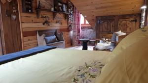 TV a/nebo společenská místnost v ubytování chambre et table d'hôtes La Grande Ourse