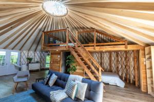 Setusvæði á Yourtes Glamping du Poisson Blanc