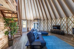 Setusvæði á Yourtes Glamping du Poisson Blanc