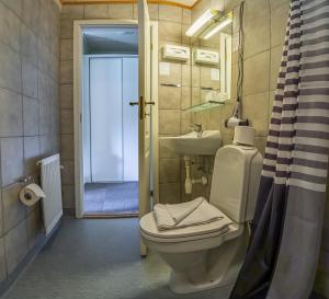 Koupelna v ubytování Hotel Allinge