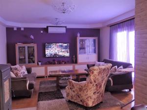 TV a/nebo společenská místnost v ubytování Apartment in Jasenice 35406