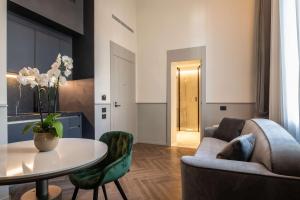 Et sittehjørne på Luxury Apartments Palazzo Nani