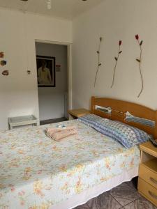 Giường trong phòng chung tại Chales Marissol