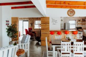 Χώρος καθιστικού στο BC Stone Cottage