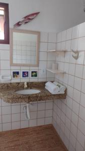 Phòng tắm tại Pousada Marlin Azul