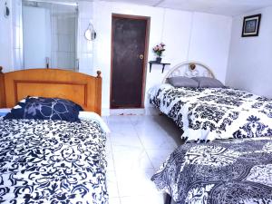 Rúm í herbergi á Cuzco Central Hostel