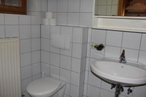 Koupelna v ubytování Haus Puit Mandarfen Pitztal