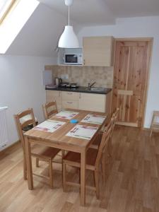 Kuchyňa alebo kuchynka v ubytovaní Šedivinské apartmány - rodinné apartmány v Orlických horách