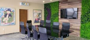TV a/nebo společenská místnost v ubytování Hotel Camino de Piedra