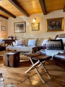 Posezení v ubytování Country House Novosel