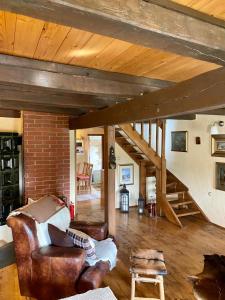 Posezení v ubytování Country House Novosel