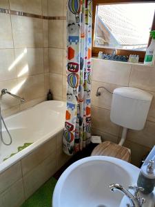 Koupelna v ubytování Country House Novosel