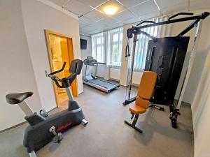 Fitness centrum a/nebo fitness zařízení v ubytování Johanniterhotel