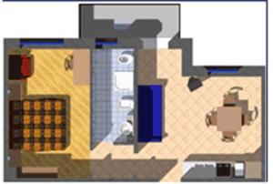 The floor plan of Appartamento Vago