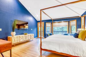 מיטה או מיטות בחדר ב-11 Blue Goose