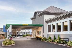 a building with a gas station at Quality Inn & Conference Centre Kingston Central in Kingston