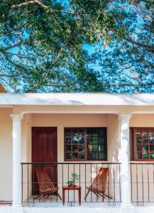 Balkón nebo terasa v ubytování Hacienda San Miguel Yucatan