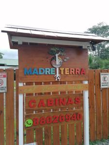 a sign for a maribel terreteraatalatalatalataluseum at MADRE TERRA in Uvita