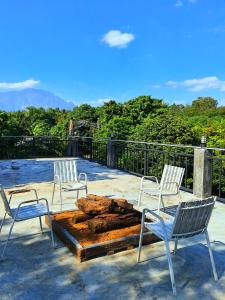 Balkón nebo terasa v ubytování Nokkamin Home Chiang Dao