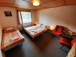 Postel nebo postele na pokoji v ubytování Ubytování 113