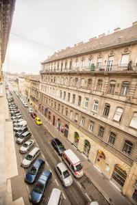 Nespecifikovaný výhled na destinaci Budapešť nebo výhled na město při pohledu z ubytování v soukromí