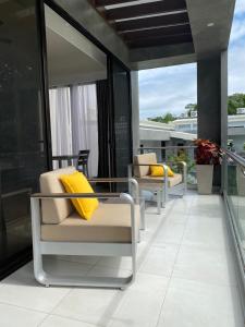 Гостиная зона в Hotel Naoz