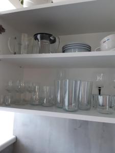 Kuchyň nebo kuchyňský kout v ubytování Apartmán Horní Lipová č. 3