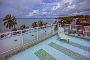 Μπαλκόνι ή βεράντα στο Flat à beira-mar de Cabo Branco