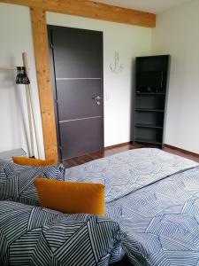 Postel nebo postele na pokoji v ubytování Ferienhaus Oberhof
