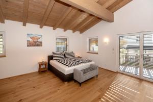 Postel nebo postele na pokoji v ubytování Ferienhaus Reiter Jochberg bei Kitzbühel